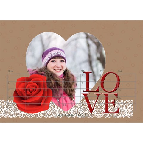 Love, Calendar 2025 By Ki Ki Jan 2025