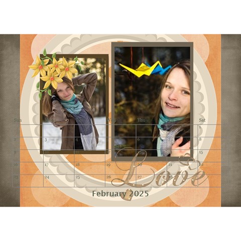 Love, Calendar 2025 By Ki Ki Feb 2025