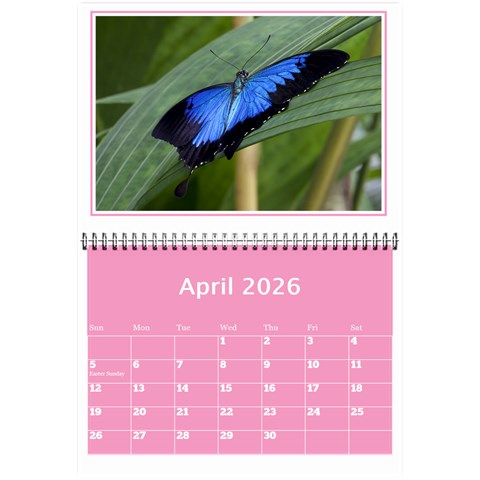 Pink Princess Wall Calendar (any Year) 8 5x6 By Deborah Apr 2026