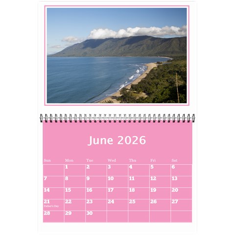 Pink Princess Wall Calendar (any Year) 8 5x6 By Deborah Jun 2026