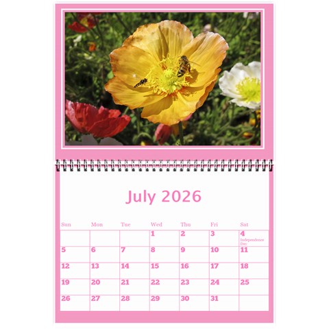 Pink Princess Wall Calendar (any Year) 8 5x6 By Deborah Jul 2026