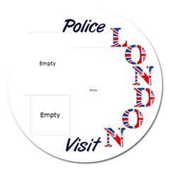 Please visit - Magnet 5  (Round)