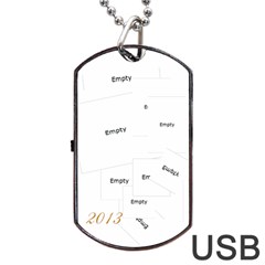 Merry Christmas 2013 Dog Tag Usb Flash 2 Sides