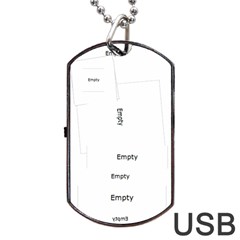 Magical Moment Dog Tag Usb Flash 1 Side