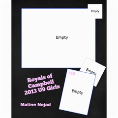 Royals U9 Girls 2013 - Collage 8  x 10 