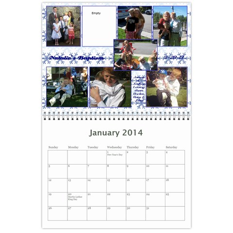 Miller Calendar For 2014 By Anna Jan 2014