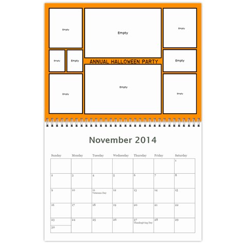 Miller Calendar For 2014 By Anna Nov 2014