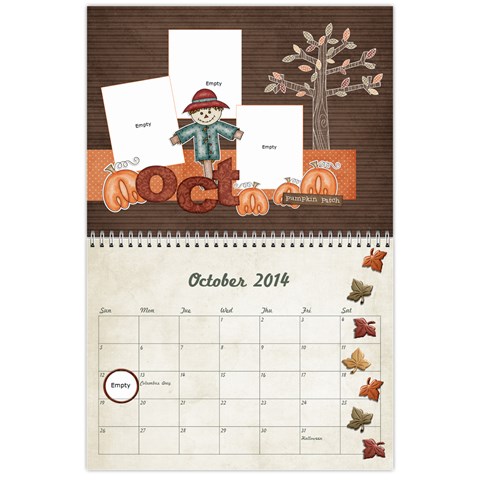 2014 Calendar By Jamie Kriegel Oct 2014