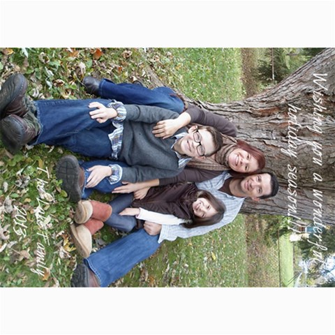 Holiday 2013 By Karen 7 x5  Photo Card - 3