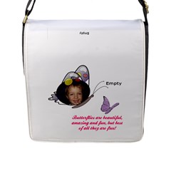 Butterfly Flap Closure Messenger Bag