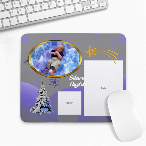 Silent Night Large Mousepad By Joy Johns Front