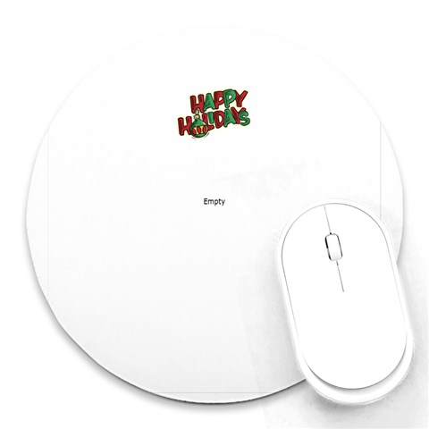 Wreath Round Mousepad By Joy Johns Front