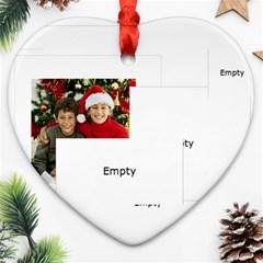 merry christmas - Ornament (Heart)