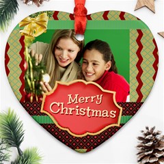 merry christmas - Ornament (Heart)
