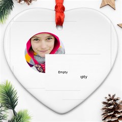 merry christmas - Heart Ornament (Two Sides)