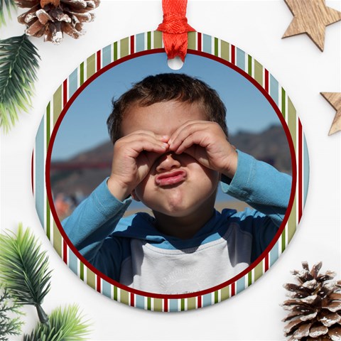 Nikhil Ornament Two Sides By Debra Macv Front
