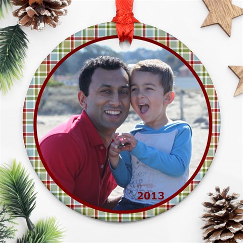 Nikhil Ornament Two Sides By Debra Macv Back