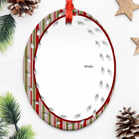Miranda Oval Ornament Two Sides By Debra Macv Front