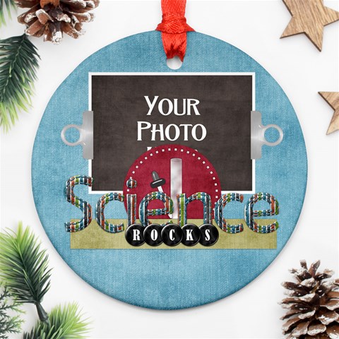 Learn Discover Explore Ornament By Lisa Minor Front