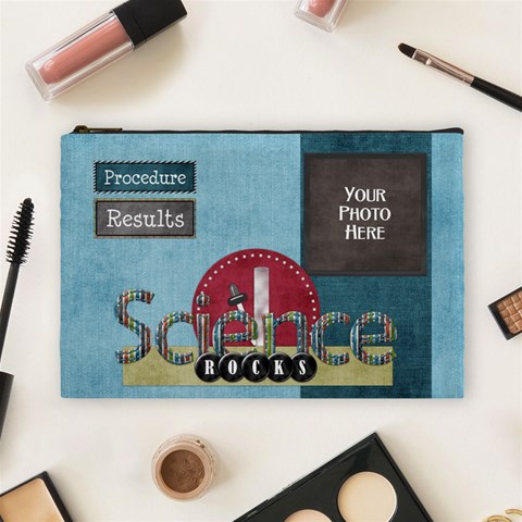 Learn Discover Explore Lg Cosmetic Bag By Lisa Minor Front