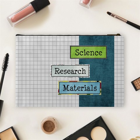 Learn Discover Explore Lg Cosmetic Bag By Lisa Minor Back