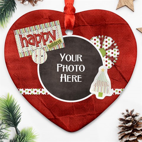 Happy Holidays Ornament By Lisa Minor Front