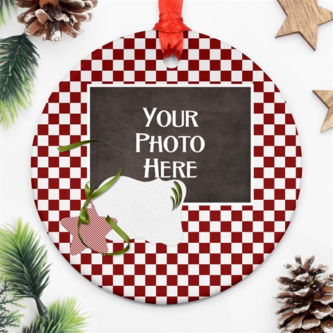 Star Tag Ornament By Lisa Minor Front