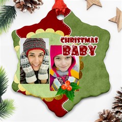 merry christmas - Ornament (Snowflake)