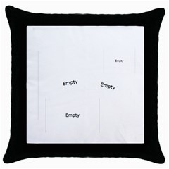 merry christmas - Throw Pillow Case (Black)