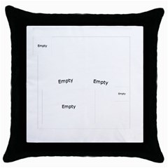 merry christmas - Throw Pillow Case (Black)