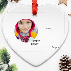 merry christmas - Heart Ornament (Two Sides)
