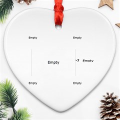 merry christmas - Heart Ornament (Two Sides)