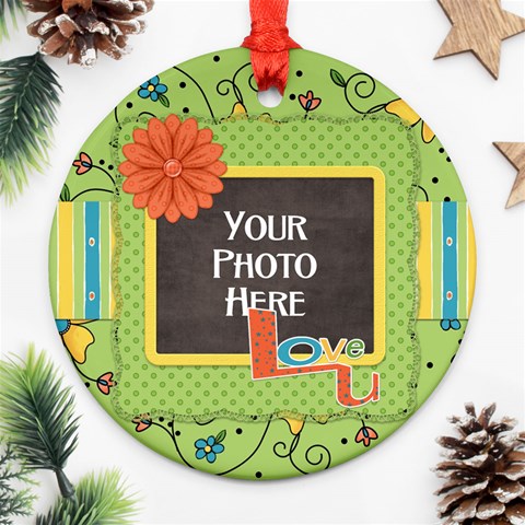 Love U Ornament By Lisa Minor Front