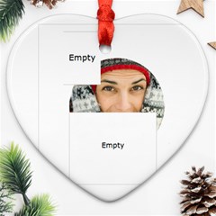 merry christmas - Heart Ornament (Two Sides)