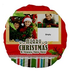 merry christmas - Large 18  Premium Round Cushion 