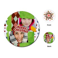 merry christmas - Playing Cards Single Design (Round) merry christmas - Playing Cards Single Design (Round)