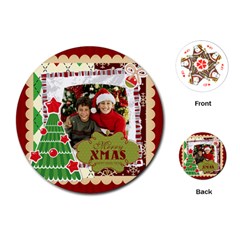 merry christmas - Playing Cards Single Design (Round) merry christmas - Playing Cards Single Design (Round)
