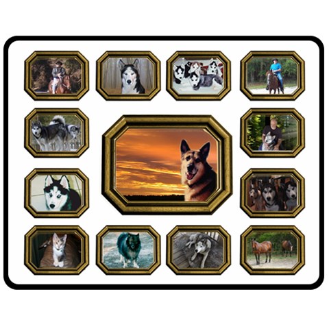 All Purpose Collage Medium Blanket By Joy Johns 60 x50  Blanket Front
