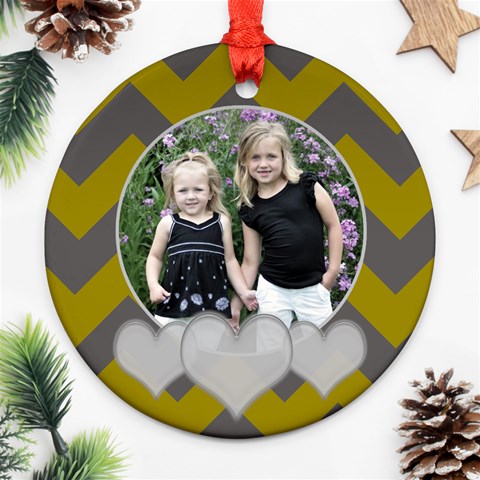 Round Chevron Heart  By Amanda Bunn Front