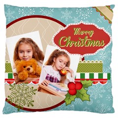 merry christmas - Large Cushion Case (One Side) merry christmas - Large Cushion Case (One Side)