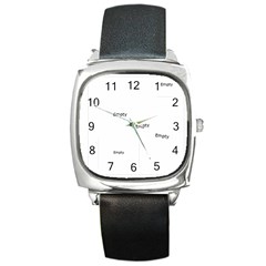 merrry christmas - Square Metal Watch