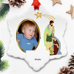 Nativity snowflake ornament, 2 sides - Snowflake Ornament (Two Sides) Nativity snowflake ornament, 2 sides - Snowflake Ornament (Two Sides)