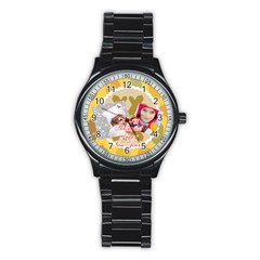merry christmas - Stainless Steel Round Watch