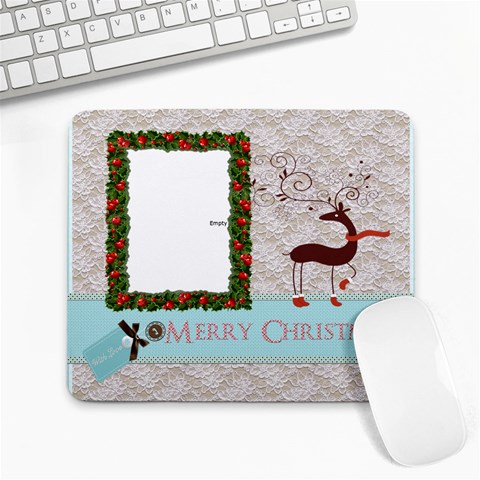 Merry Christmas Mouse Pad By Chatting Front