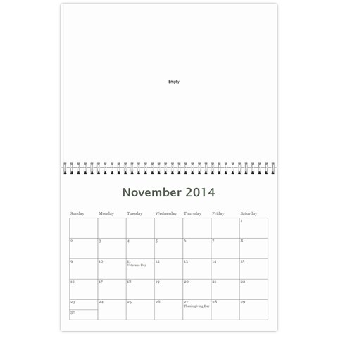 2014 Calendar By Marie Nov 2014