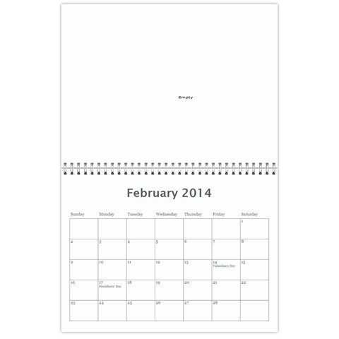 2014 Calendar By Marie Feb 2014