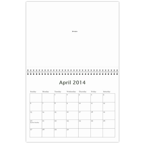 2014 Calendar By Marie Apr 2014