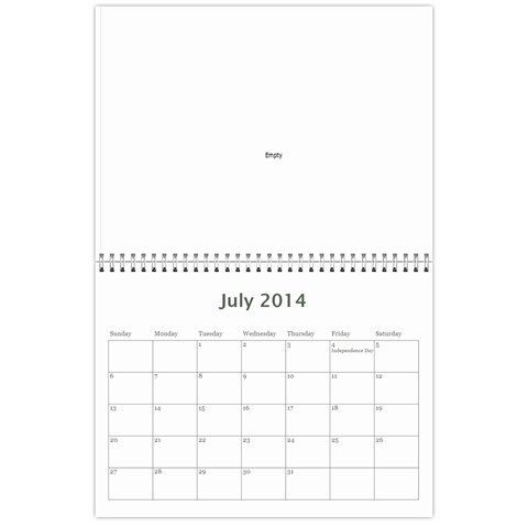 2014 Calendar By Marie Jul 2014