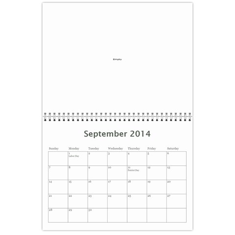 2014 Calendar By Marie Sep 2014