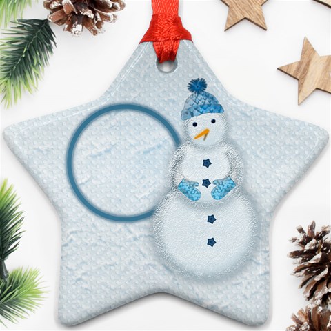 Snowman Ornament By Zornitza Front